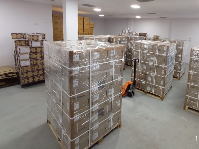 Palletization 5 Container Pallet Packing